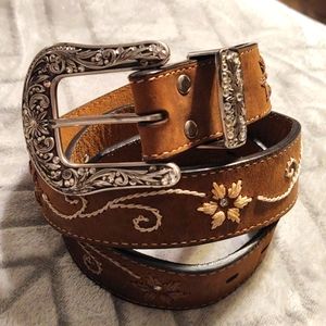 Nocona Western Belt embroider with bling